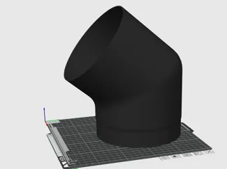 160 mm  ventilation  bend 