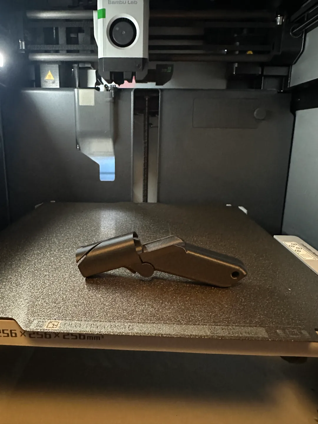Print in place shotgun ChapStick keychain view 3