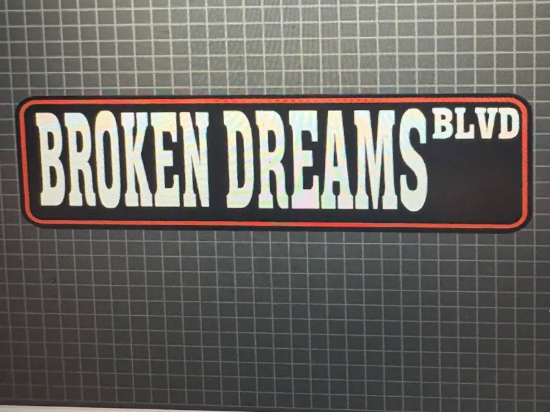 BLVD OF BROKEN DREAMS Green Day Sign
