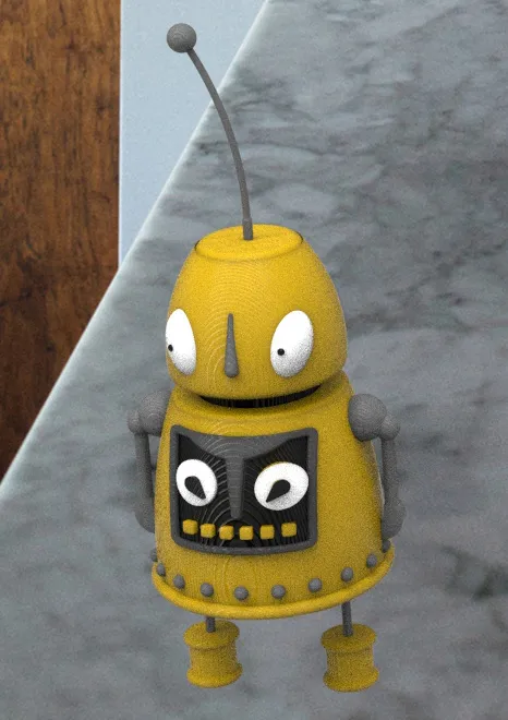 Whimsical Articulated Robot - Print in Place