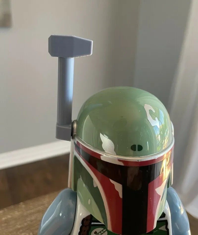 LEGO STAR-WARS CLOCK BOBA FETT ANTENNA