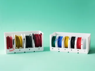 Stackable Gridfinity Wire Spool Holder Set