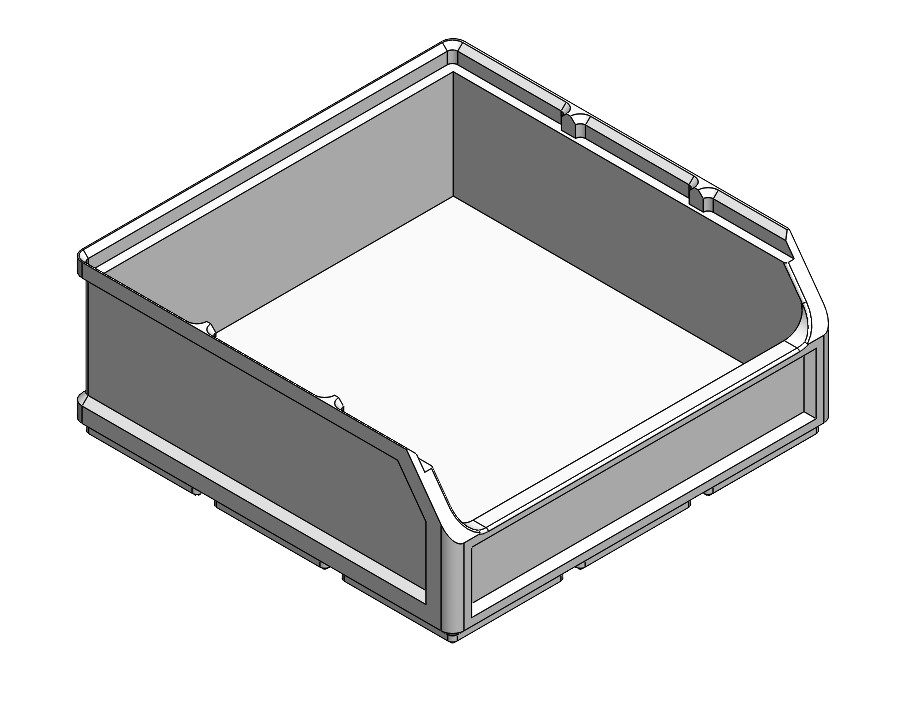 Miniatura 10 do modelo 3D Stackable Parts Bin, Gridfinity