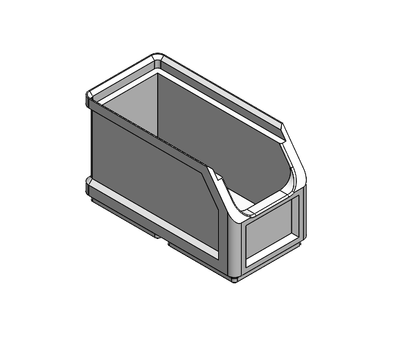 Miniatura 1 do modelo 3D Stackable Parts Bin, Gridfinity