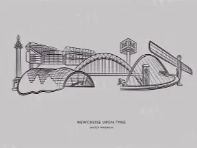 Newcastle Skyline Plaque