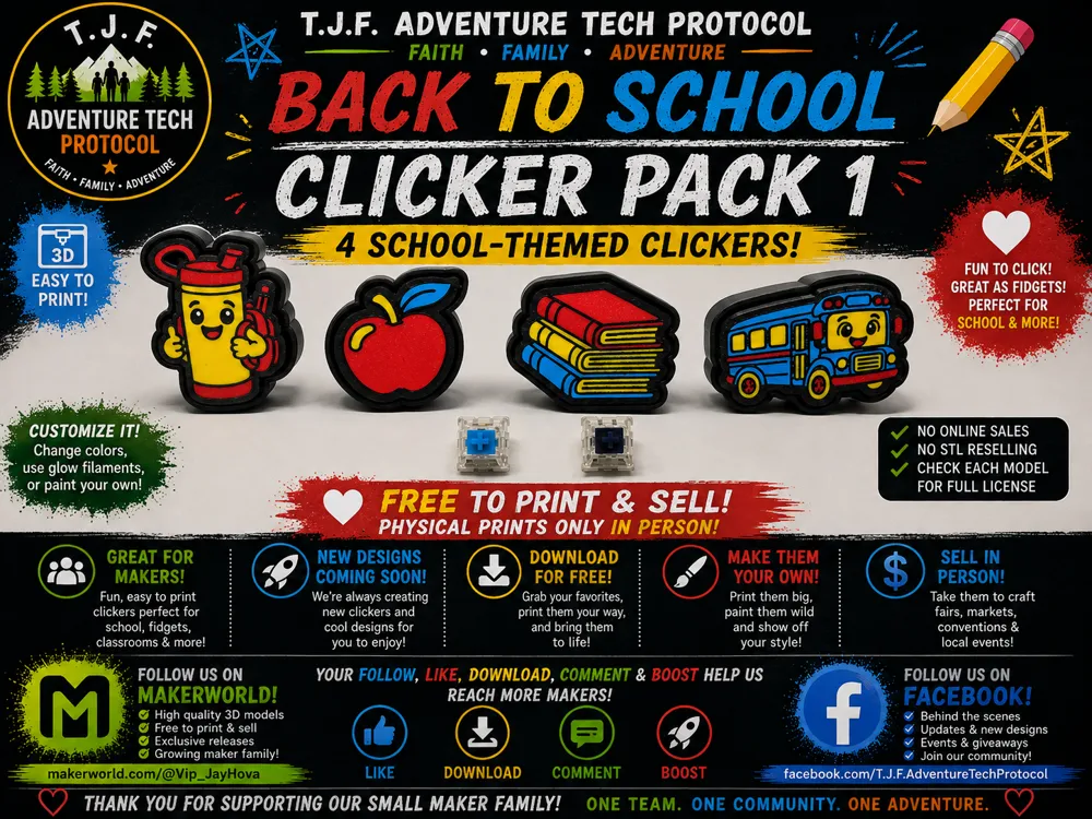 Objeto manipulable: Back 2 School Pack1 Clickers FREE TO SELL. Referencia del modelo original.