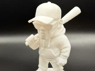 Urban Gangster with Baseball Bat