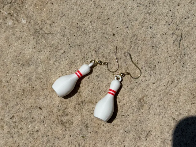 Bowling Pin Earrings!