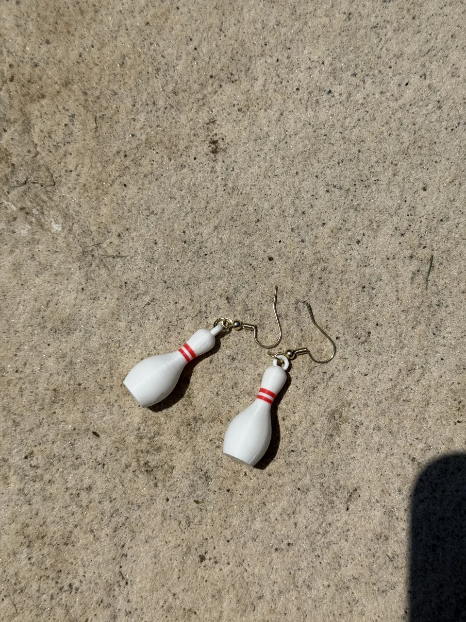 Bowling Pin Earrings! view 3