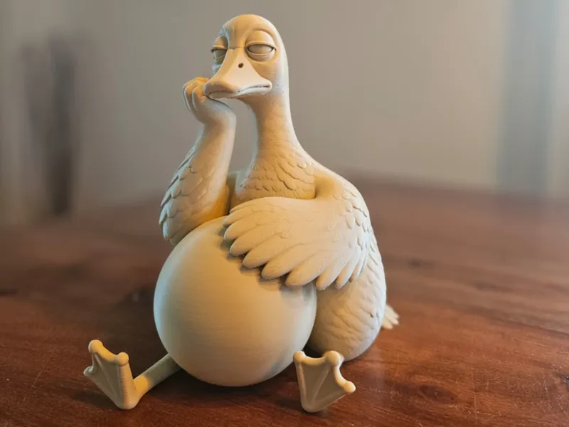 Gans - gelangweilt - Deko