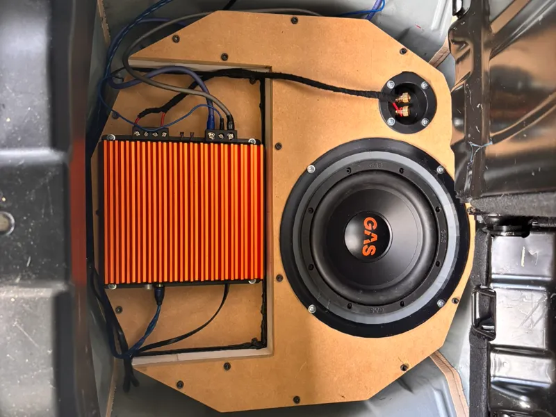 8" ported subbox for spare-wheel compartment