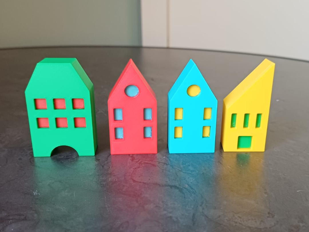 Modern Mini House Set – Colorful Buildings