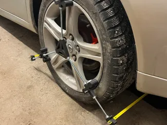 Wheel toe alignment rig v2