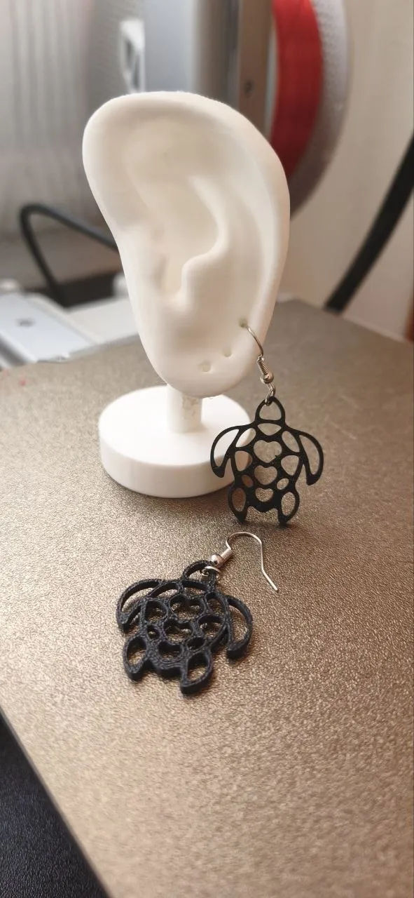 Pendientes Cute tortuga 1gramo view 4