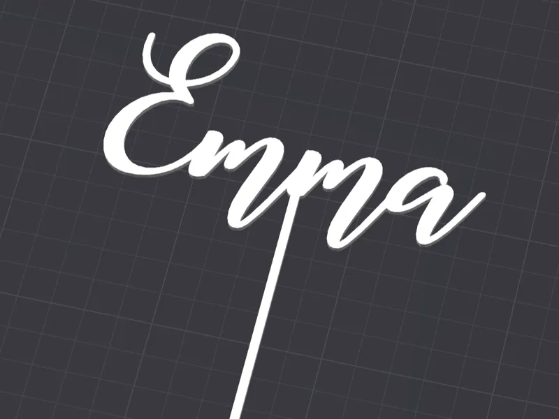 Emma - Birthday Cake Topper