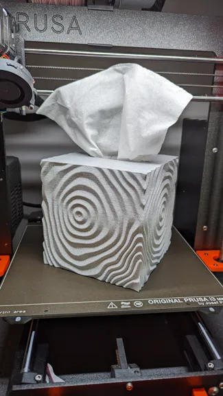 Ripple Tissue Box Cover - Update