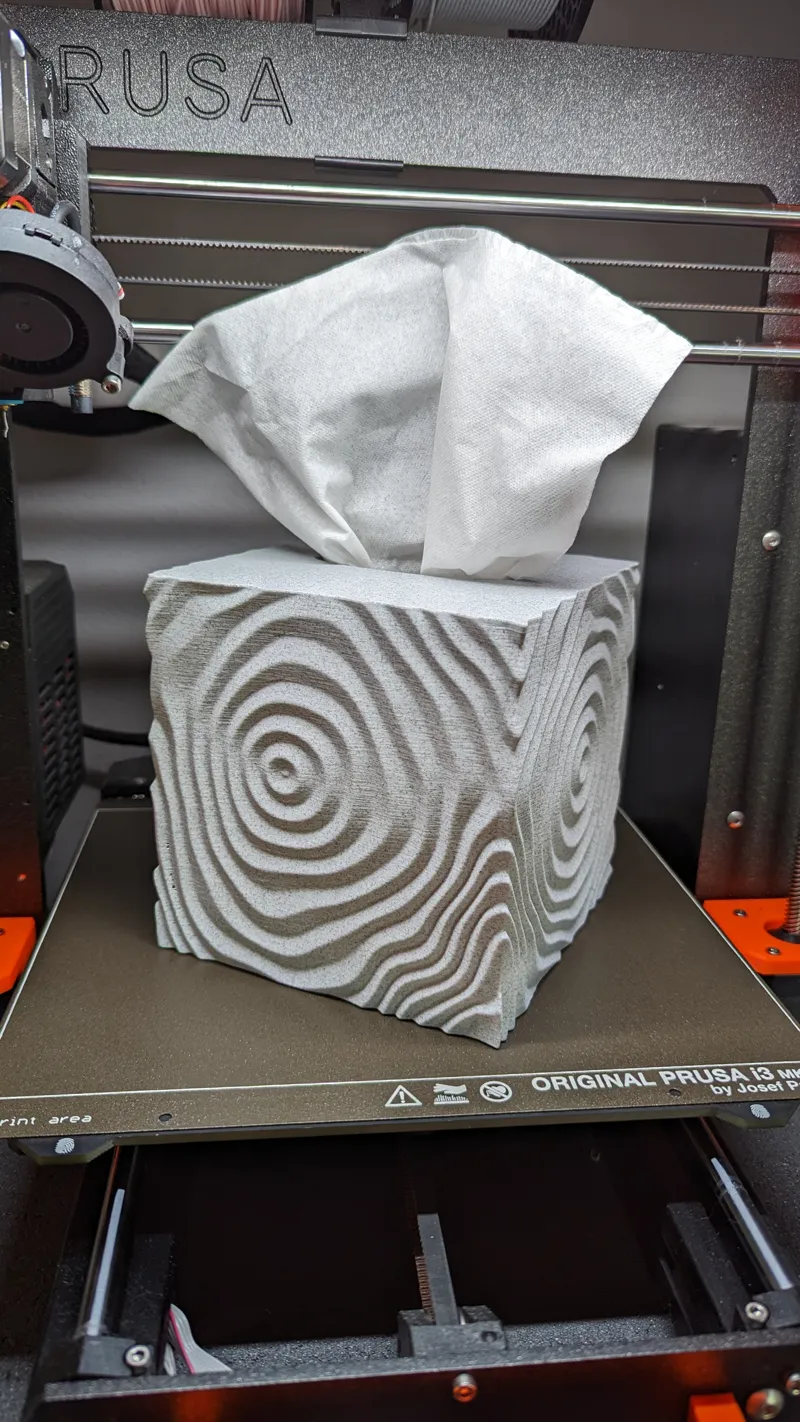 Ripple Tissue Box Cover - Update