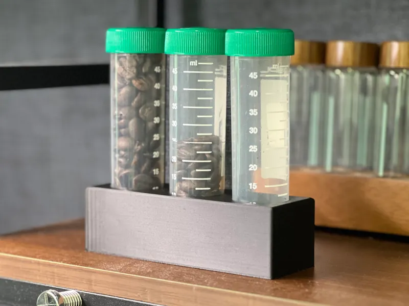 Stand for Conical Tubes for Coffee Storage