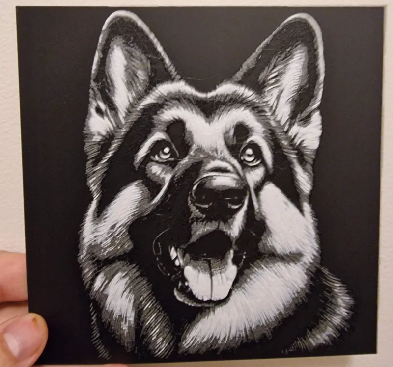 German Shepard hueforge