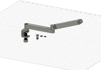 Low profile mic arm