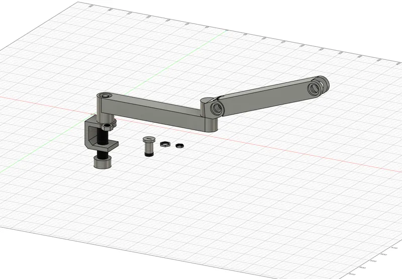Low profile mic arm