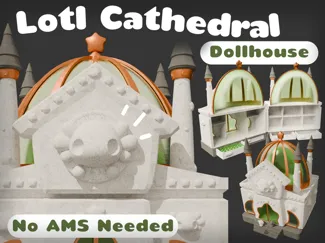 Cute Axolotl Cathedral Dollhouse