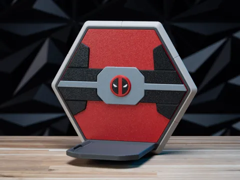 Soporte: Deadpool Backer Plate for Modular Display — referencia de MakerWorld