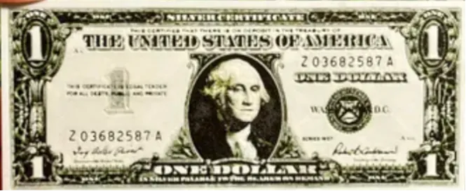 1 dollar bill 