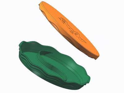 Practical Ink Dish (Two-in-One)