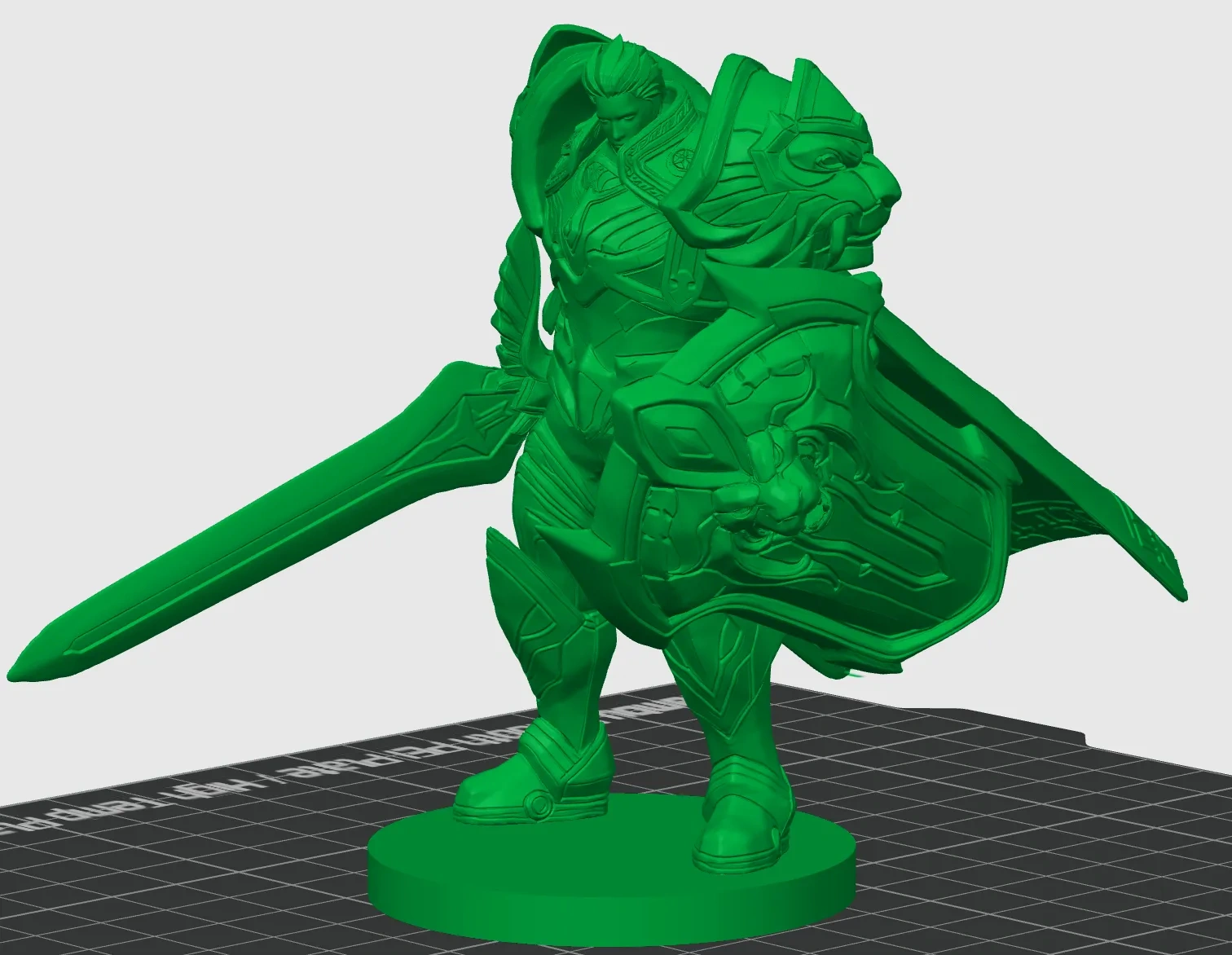 Miniatura 2 do modelo 3D 王者荣耀-亚瑟-10cmFDM优化