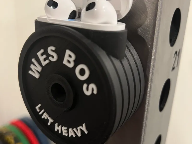 Airpods case holder for Squat Rack
