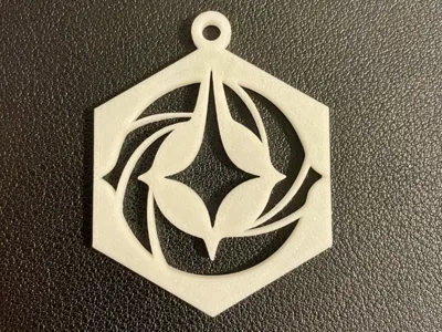 Lorcana logo keychain