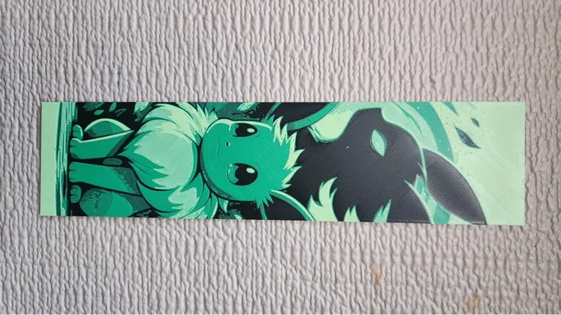 Eevee Leafeon Bookmark- HueForge