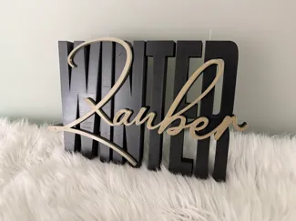Deko Schrift Winter Zauber