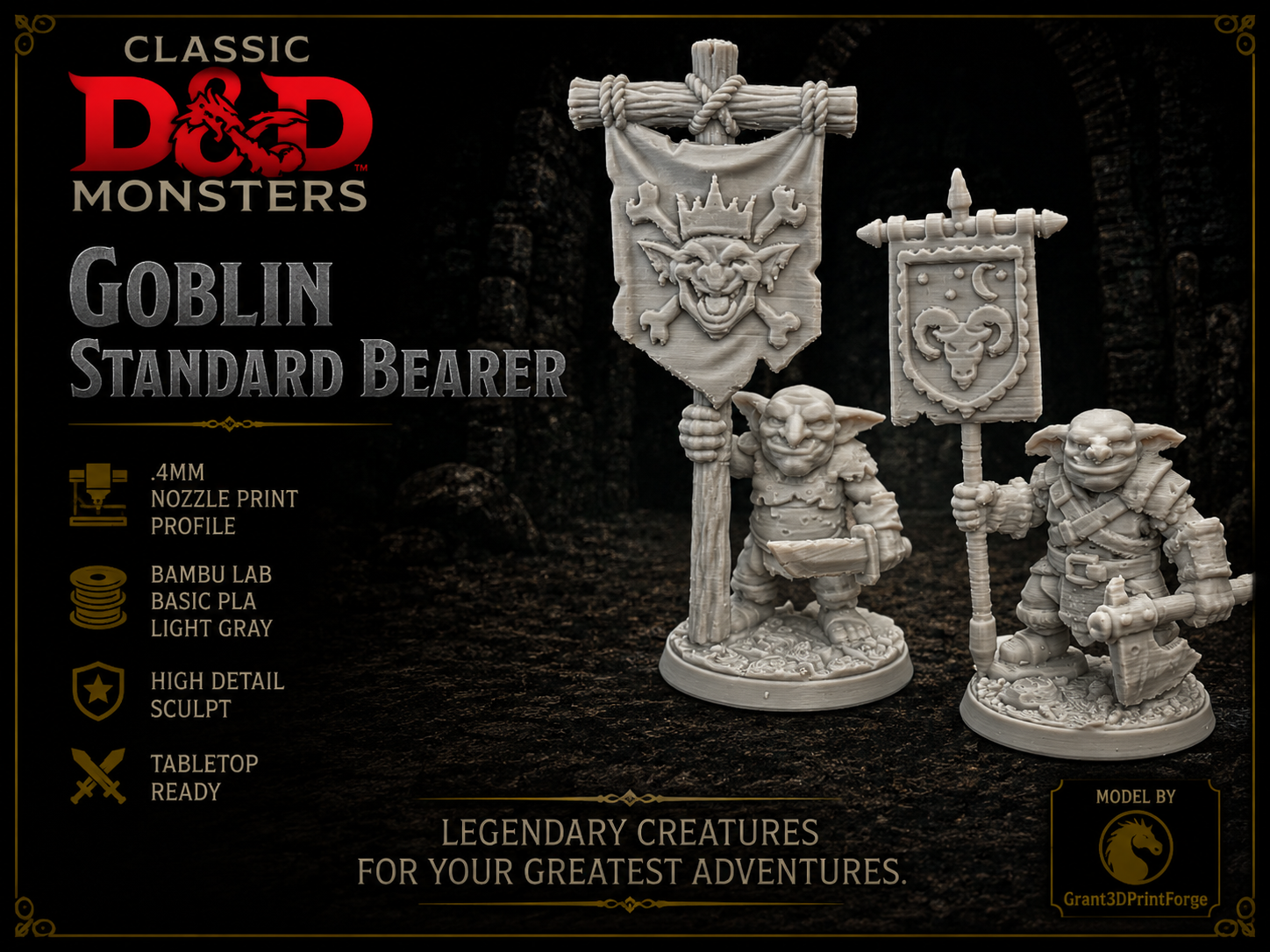 Goblin Standard Bearer - Classic D&D Monsters