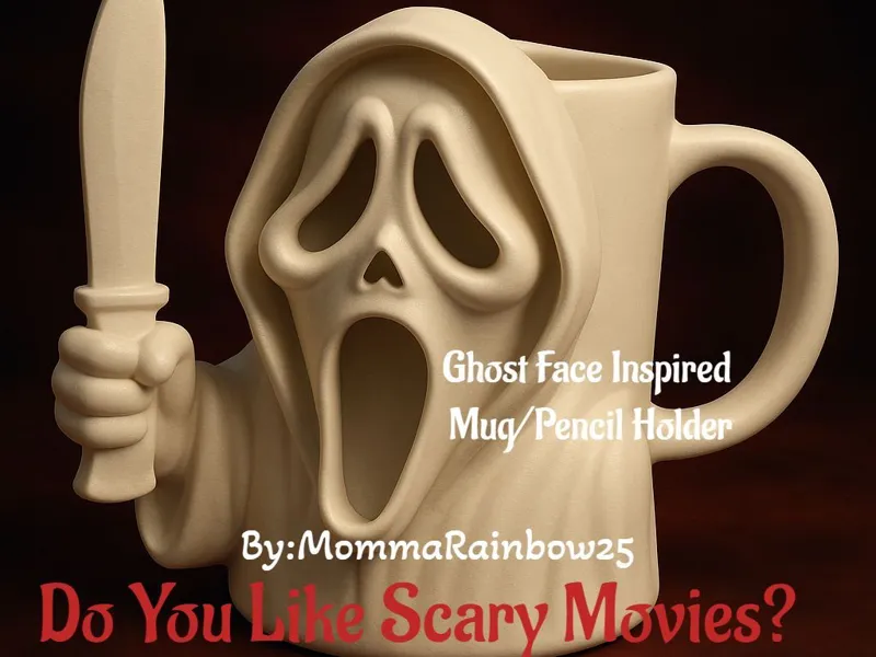 Ghostface Mug/ Pencil Jar