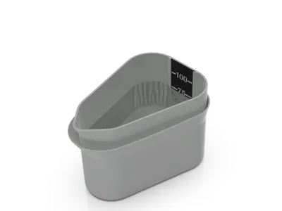 Multipurpose measuring cup with anti-drip system