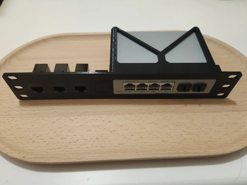 Horaco switch 10 inch rack mount 4x 2.5G + 2 SFP+ - Free 3D Print Model ...