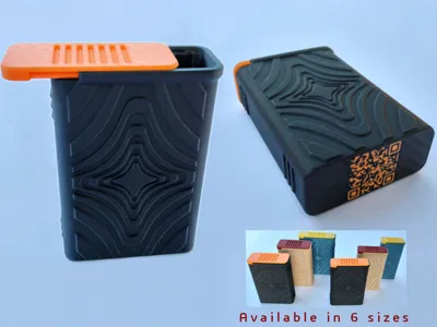 Pocket Size Storage Container with Sliding Lid