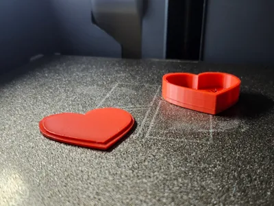 Heart Box with snap fit lid 2 " & 3" versions