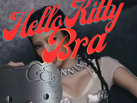 Hello Kitty Bra Fanart in Music video Like Jennie