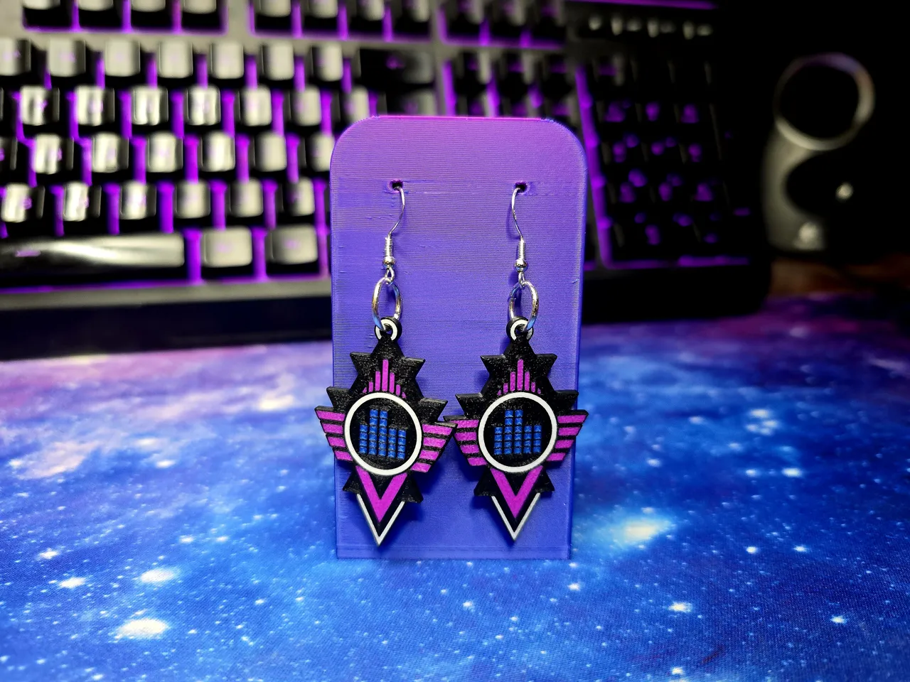 Neon Sigil Earrings view 2