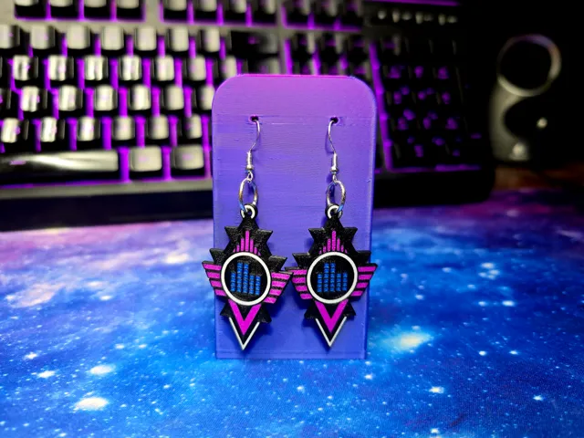 Neon Sigil Earrings