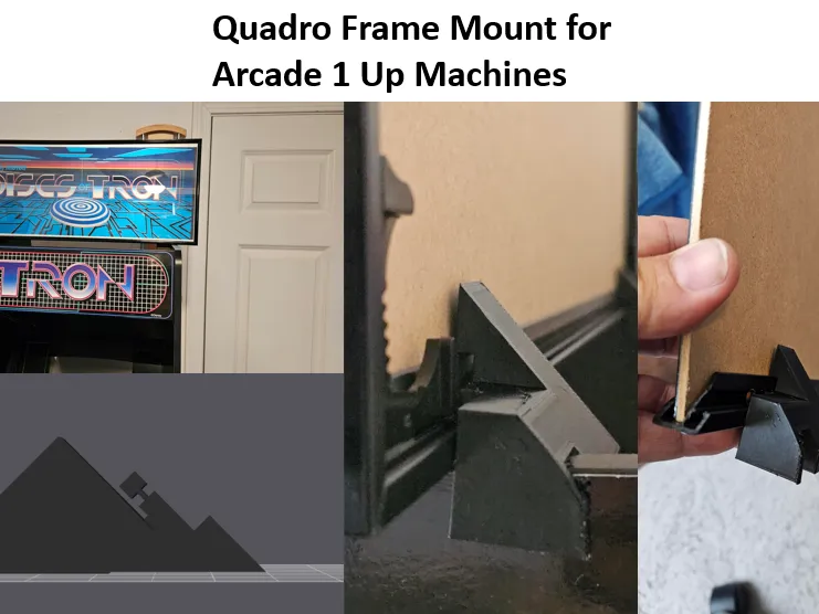 Picture Frame Mount for Arcade 1 Up Machines
