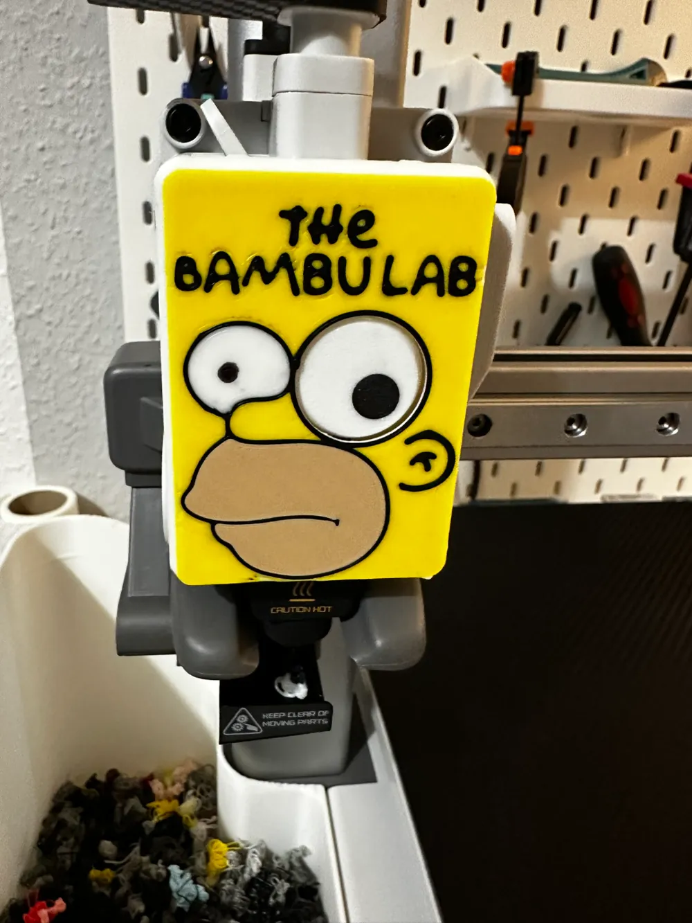 Homor Simpson Lab The Bambu Lab Homer Face for A1 A1 Mini by Phimo - MakerWorld