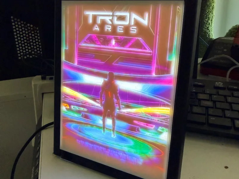 Tron: Ares - Flynn's Grid - Lithophane LED Light