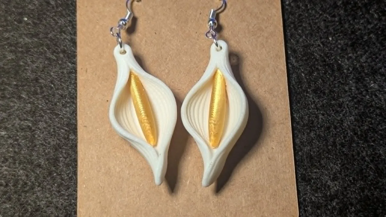 Calla Lily Earrings view 2
