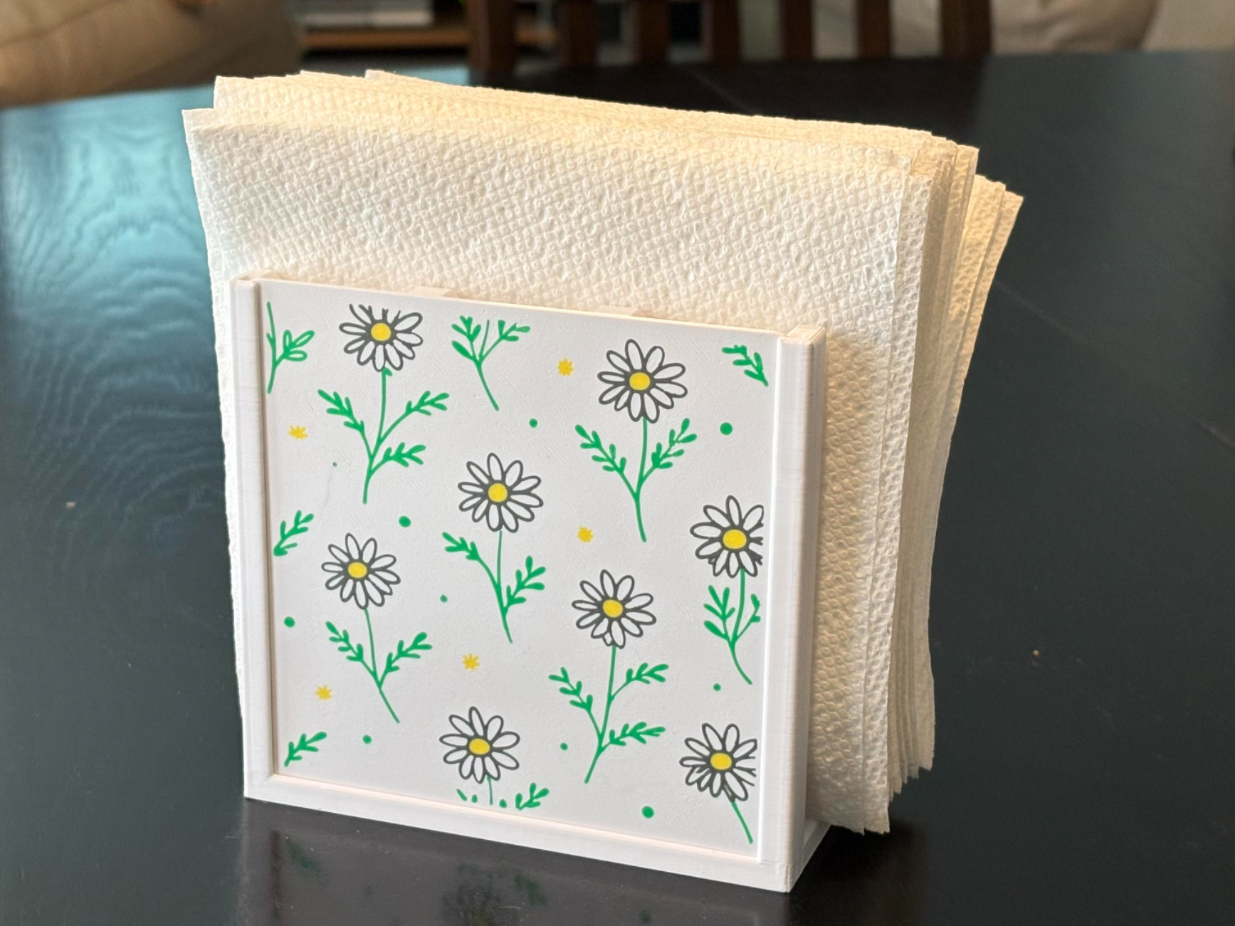 Morning Daisies Napkin Holder - Modular 3D STL