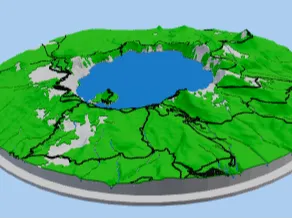Crater lake coin