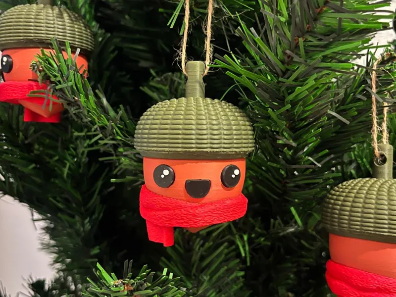 Adorno árbol de navidad Bellota de invierno
